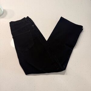 Express Modern Straight Super High Rise Stretch Black Pants Size Small